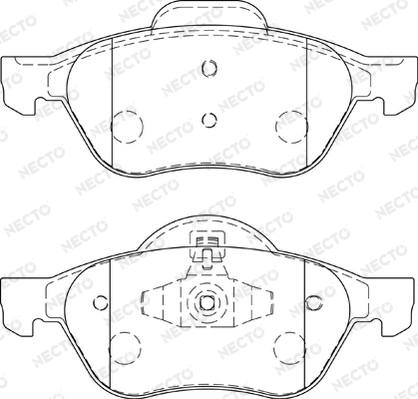 Necto FD7229A - Kit pastiglie freno, Freno a disco autozon.pro