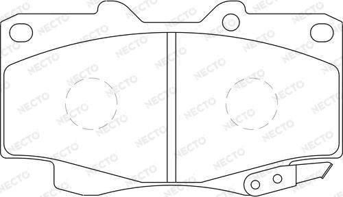 Necto FD7223A - Kit pastiglie freno, Freno a disco autozon.pro