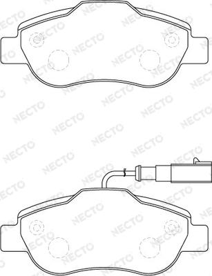 Necto FD7279A - Kit pastiglie freno, Freno a disco autozon.pro