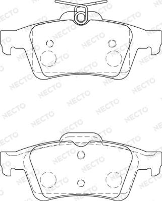 Necto FD7274A - Kit pastiglie freno, Freno a disco autozon.pro