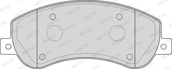 Necto FD7271V - Kit pastiglie freno, Freno a disco autozon.pro