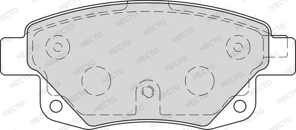 Necto FD7273V - Kit pastiglie freno, Freno a disco autozon.pro