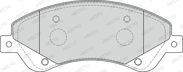 Necto FD7272V - Kit pastiglie freno, Freno a disco autozon.pro