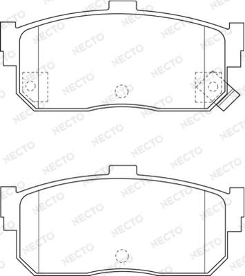 Necto FD7277A - Kit pastiglie freno, Freno a disco autozon.pro