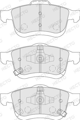 Necto FD7749A - Kit pastiglie freno, Freno a disco autozon.pro