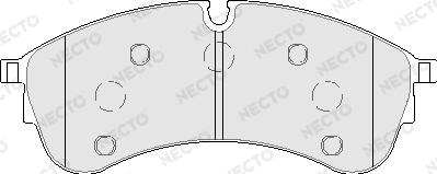 Necto FD7784V - Kit pastiglie freno, Freno a disco autozon.pro