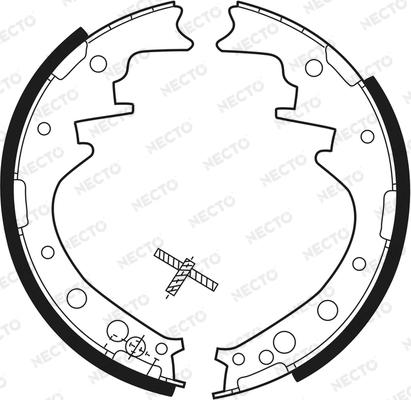 Necto N1418 - Kit ganasce freno autozon.pro