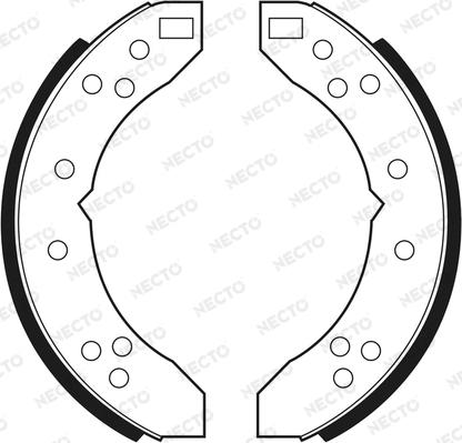 Necto N1593 - Kit ganasce freno autozon.pro