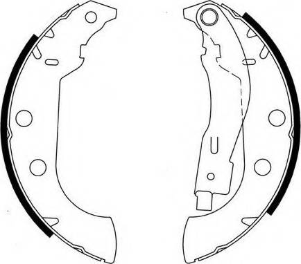 Necto N1635 - Kit ganasce freno autozon.pro