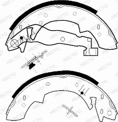 Necto N1042 - Kit ganasce freno autozon.pro