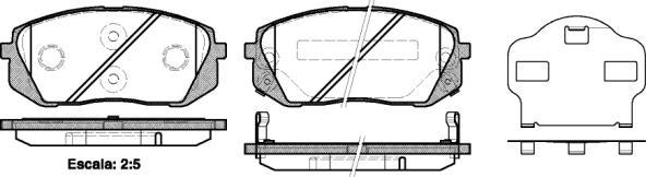 Valeo 604023 - Kit pastiglie freno, Freno a disco autozon.pro