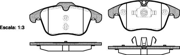 Akyoto AKD0184 - Kit pastiglie freno, Freno a disco autozon.pro