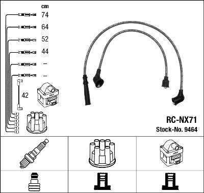 NGK 9464 - Kit cavi accensione autozon.pro