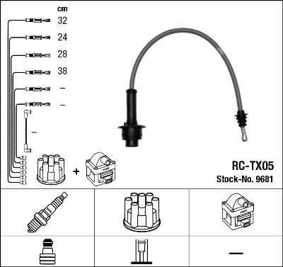 NGK 9681 - Kit cavi accensione autozon.pro