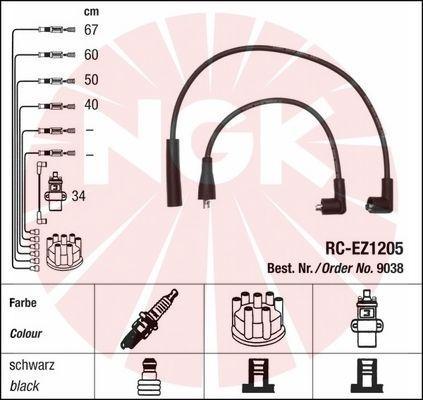 NGK 9038 - Kit cavi accensione autozon.pro