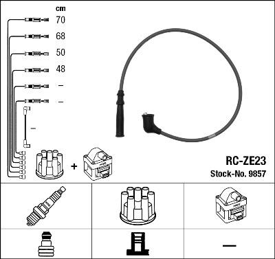 NGK 9857 - Kit cavi accensione autozon.pro