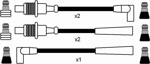 NGK 8485 - Kit cavi accensione autozon.pro