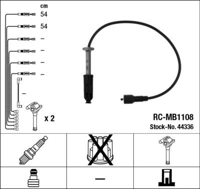 NGK 44336 - Kit cavi accensione autozon.pro