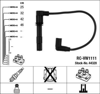 NGK 44328 - Kit cavi accensione autozon.pro