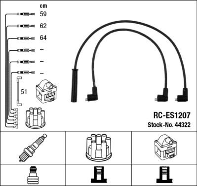 NGK 44322 - Kit cavi accensione autozon.pro