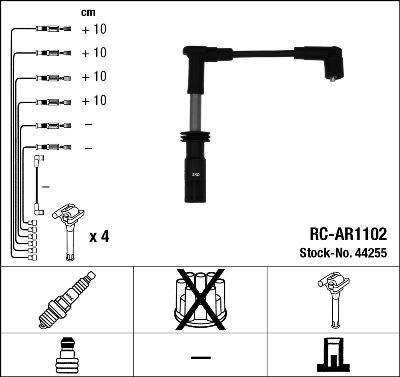 NGK 44255 - Kit cavi accensione autozon.pro