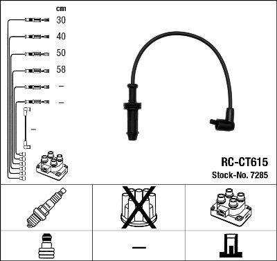 NGK 44281 - Kit cavi accensione autozon.pro