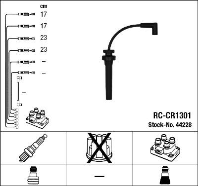 NGK 44228 - Kit cavi accensione autozon.pro