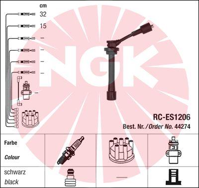 NGK 44274 - Kit cavi accensione autozon.pro