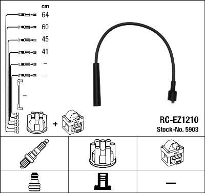 NGK 5903 - Kit cavi accensione autozon.pro