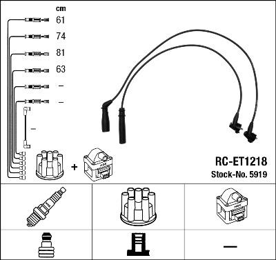 NGK 5919 - Kit cavi accensione autozon.pro