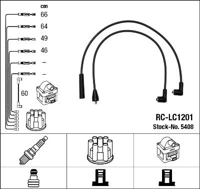 NGK 5408 - Kit cavi accensione autozon.pro