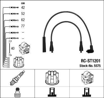 NGK 5575 - Kit cavi accensione autozon.pro