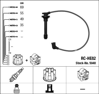 NGK 5048 - Kit cavi accensione autozon.pro