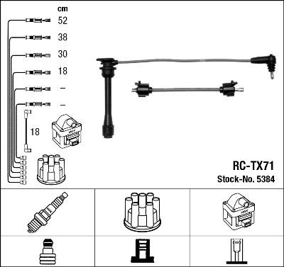 NGK 5384 - Kit cavi accensione autozon.pro