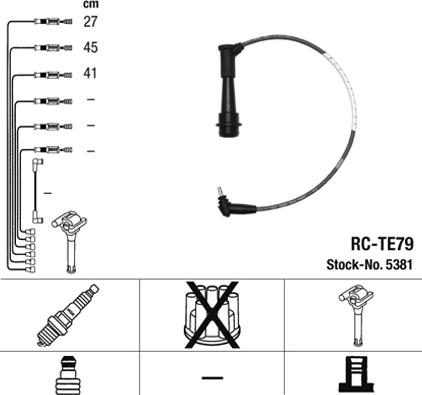 NGK 5381 - Kit cavi accensione autozon.pro