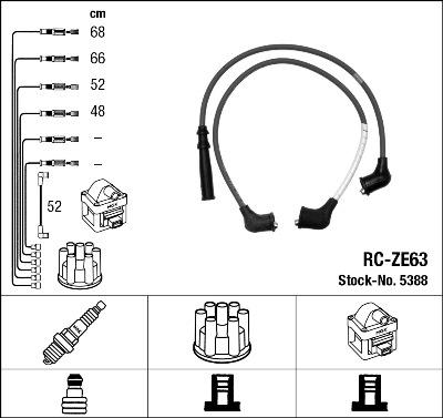 NGK 5388 - Kit cavi accensione autozon.pro