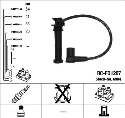 NGK 6984 - Kit cavi accensione autozon.pro