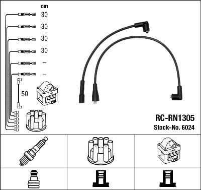 NGK 6024 - Kit cavi accensione autozon.pro