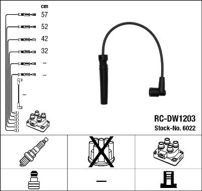 NGK 6022 - Kit cavi accensione autozon.pro