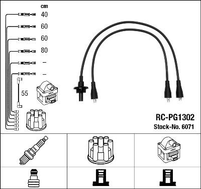 NGK 6071 - Kit cavi accensione autozon.pro