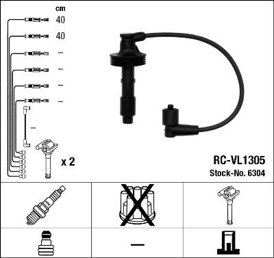 NGK 6304 - Kit cavi accensione autozon.pro