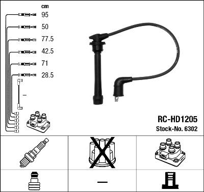 NGK 6302 - Kit cavi accensione autozon.pro