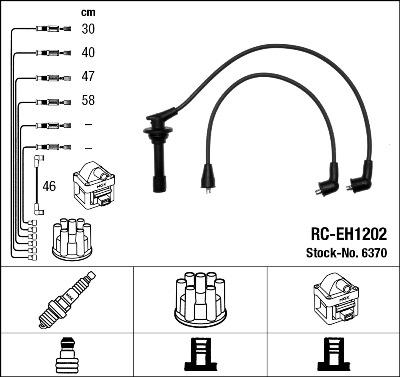 NGK 6370 - Kit cavi accensione autozon.pro