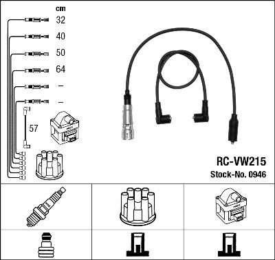 NGK 0946 - Kit cavi accensione autozon.pro