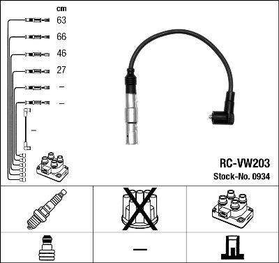 NGK 0934 - Kit cavi accensione autozon.pro