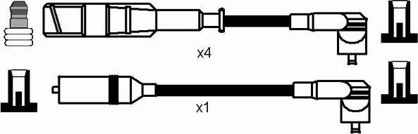 NGK 0515 - Kit cavi accensione autozon.pro