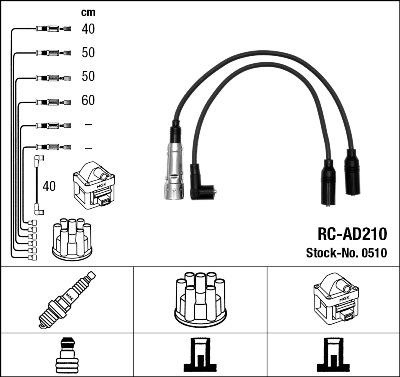 NGK 0510 - Kit cavi accensione autozon.pro