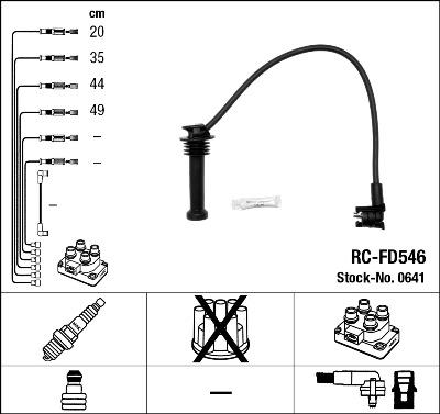 NGK 0641 - Kit cavi accensione autozon.pro