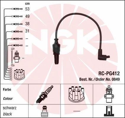 NGK 0849 - Kit cavi accensione autozon.pro