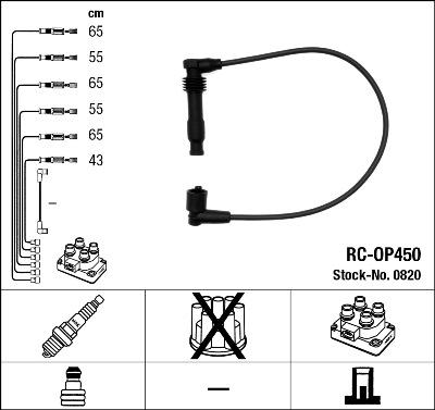 NGK 0820 - Kit cavi accensione autozon.pro